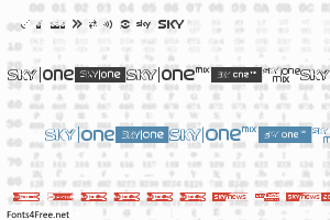 sky tv channel logos font download